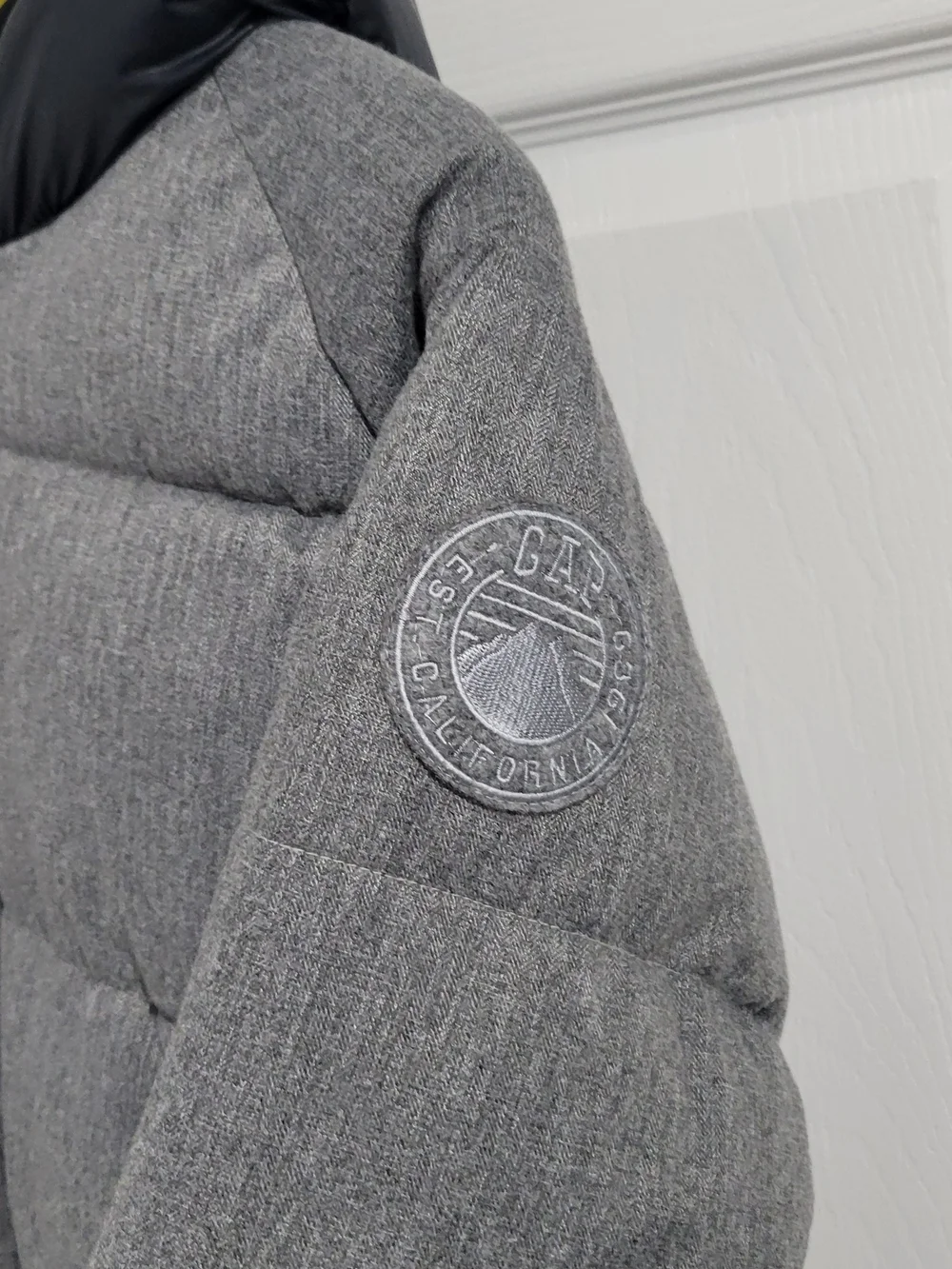 GAP Kids Heather Gray Jacket with Neon Lime Hood